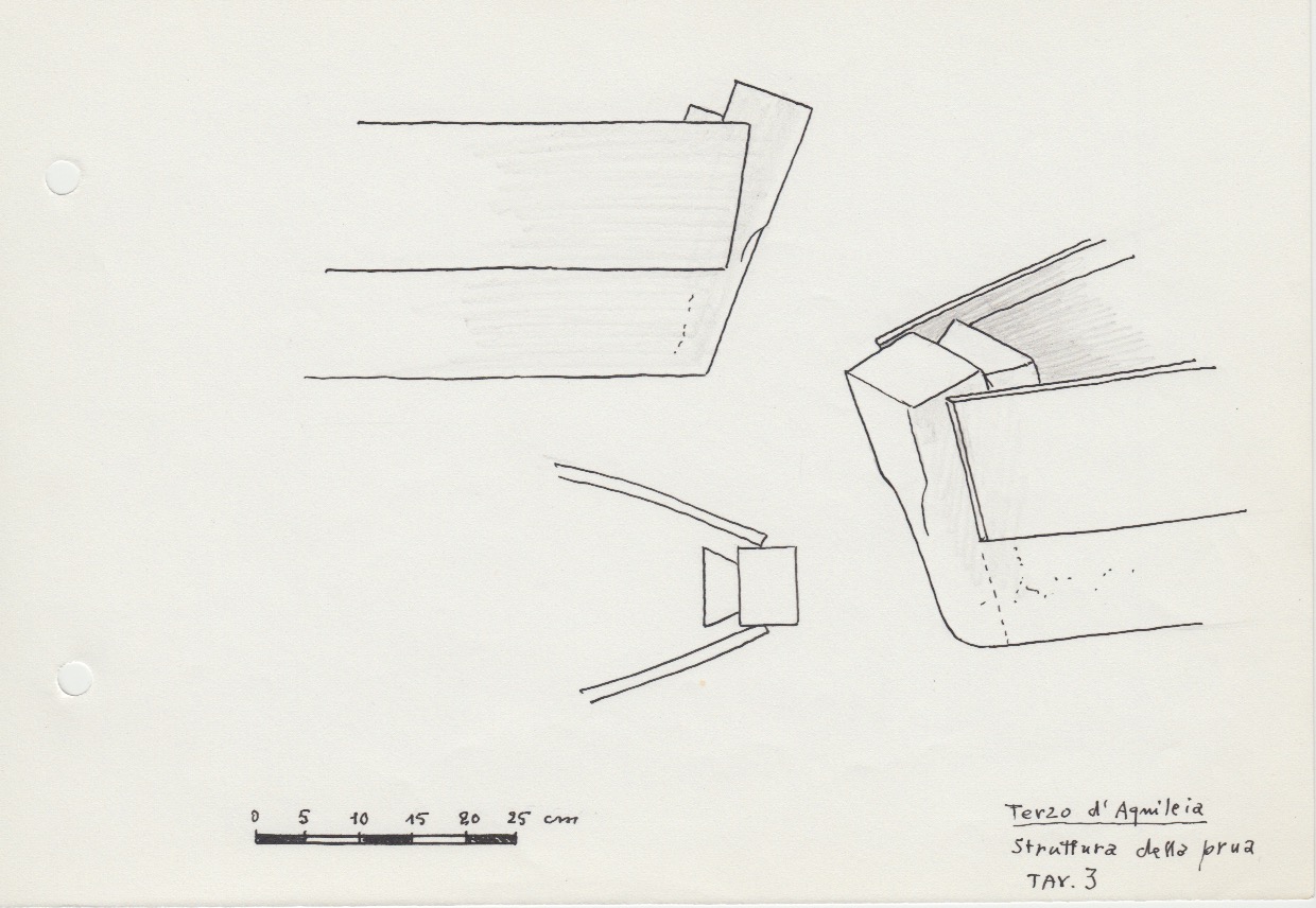 214-Terzo d'Aquileia - stuttura della prua - tav.3
